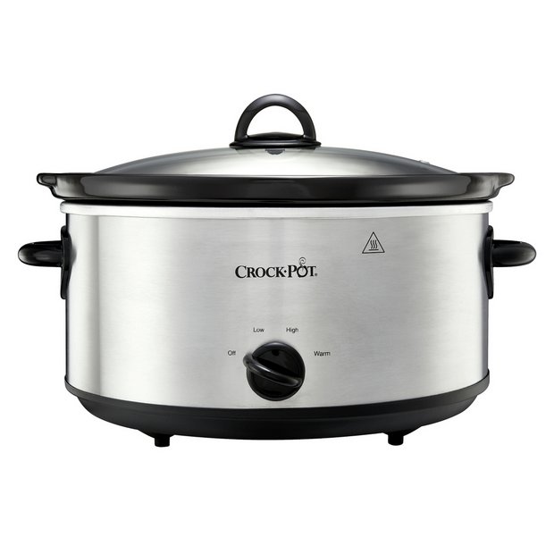 Buy Crockpot 5.6L Slow Cooker - Stainless Steel | Slow cookers | Argos