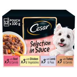 Cesar Senior Mixed Selection in Sauce Adult Wet Dog Food 12