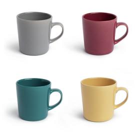Habitat Colour Glaze set of 4 Mugs