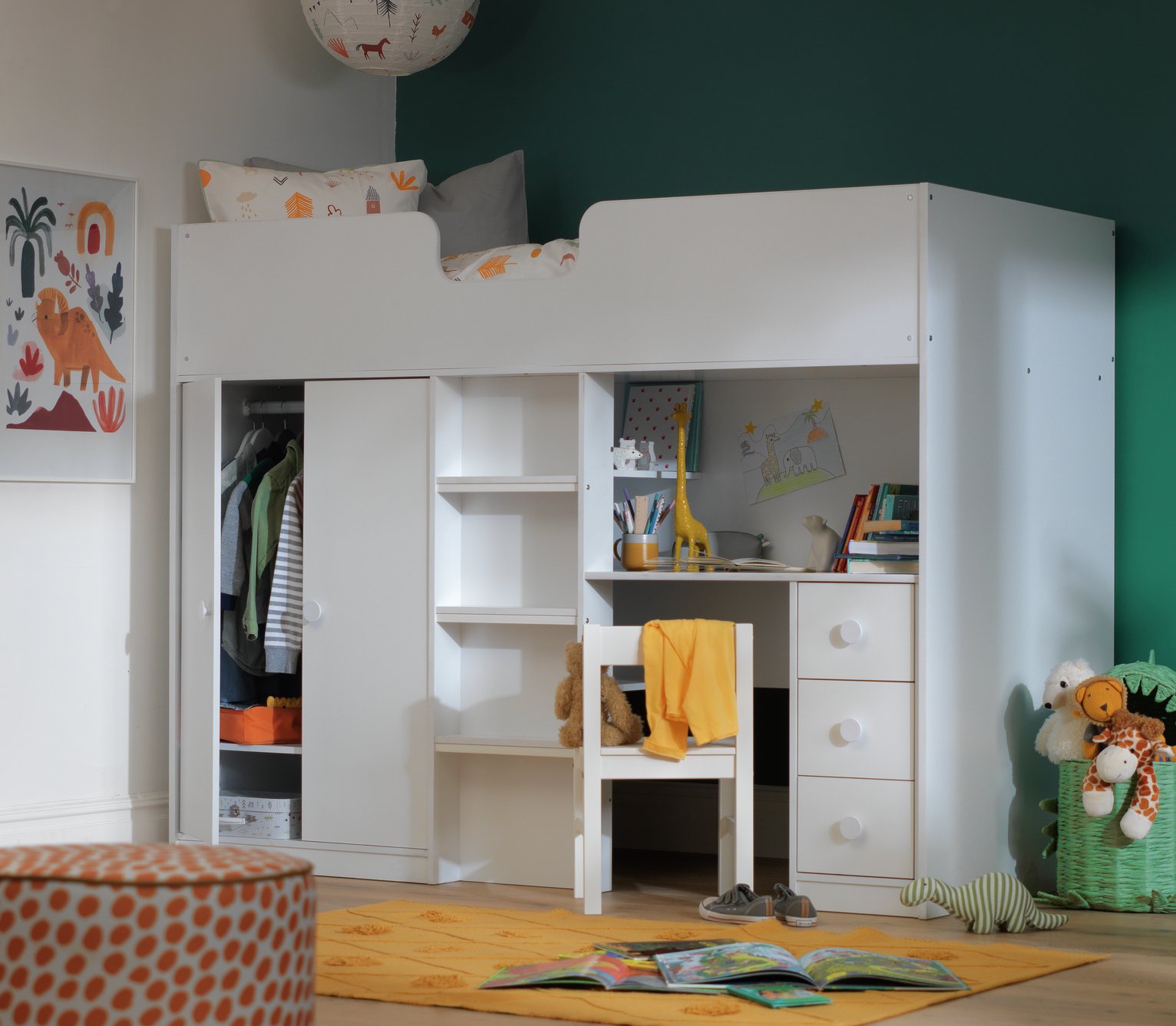 childrens bed with drawers