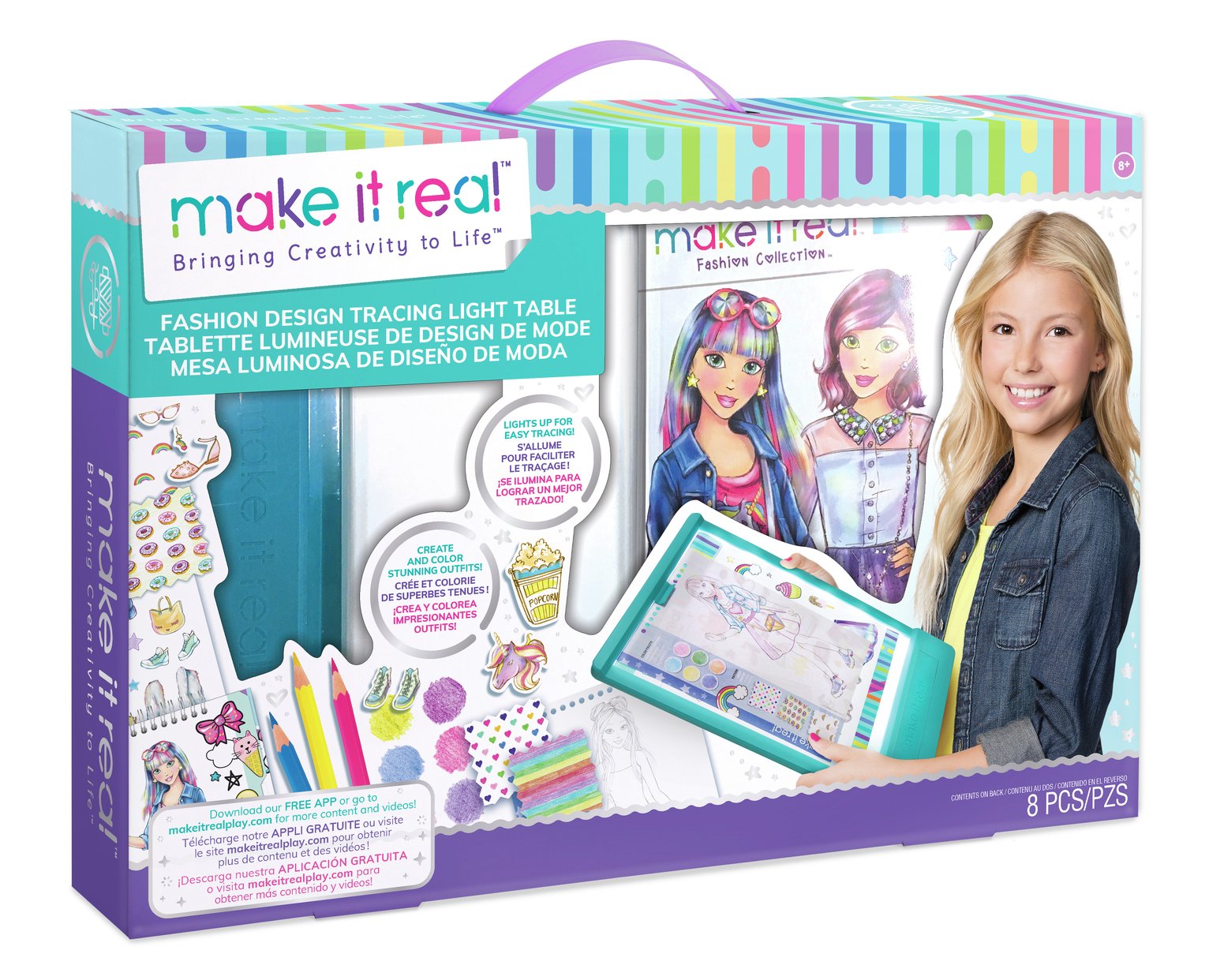 Make It Real Fashion Design Mega Set with Light Table
