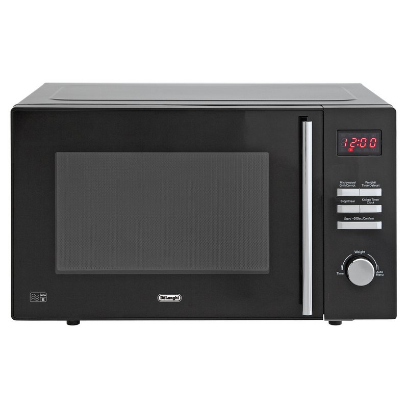 De'Longhi 900W Microwave with Grill AM820C - Black