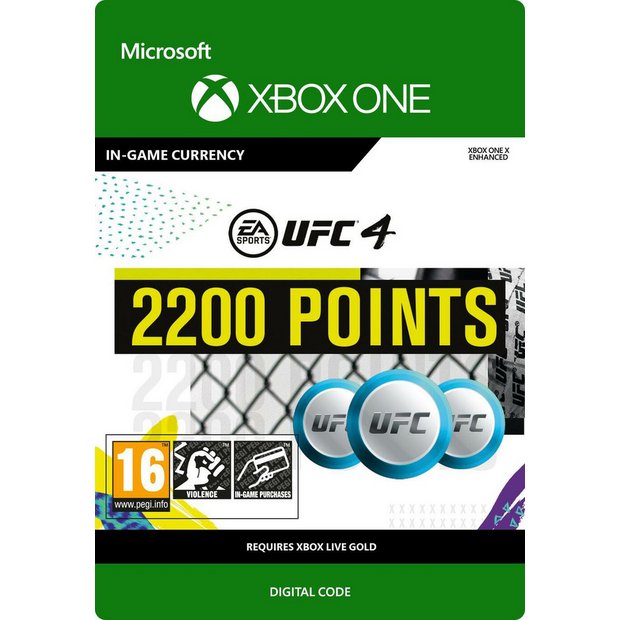 Buy Ea Sports Ufc 4 20 Ufc Points Xbox One Digital Download Gift Cards Argos