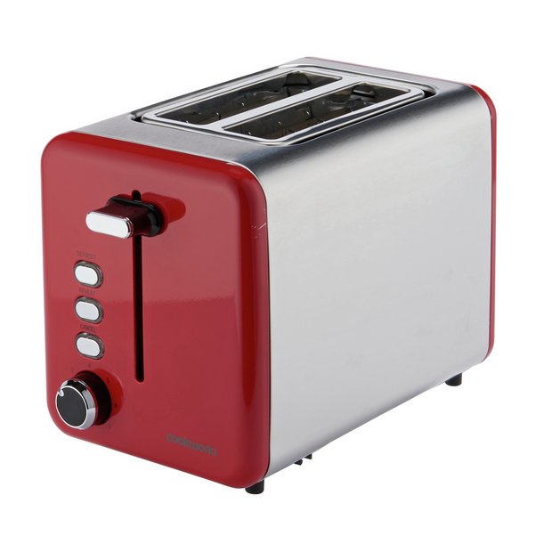 Buy Cookworks 2 Slice Toaster - Brushed Stainless Steel | Toasters | Argos