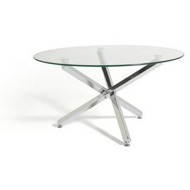Argos Home Ava Glass Coffee Table - Chrome