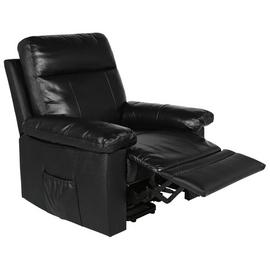 Argos Home Paolo Leather Mix Rise & Recline Chair - Black