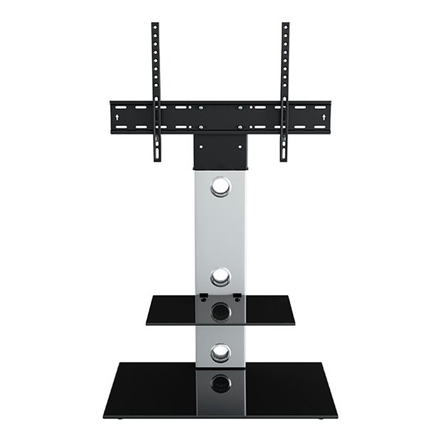 Buy AVF Column Mount Up to 65 Inch TV Stand Silver TV units and stands Argos