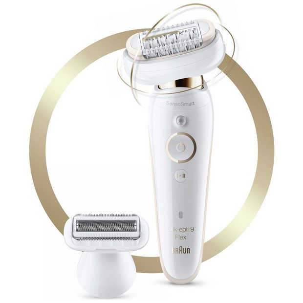 Braun Silk-épil Epilators Silk-epil 9002 Flex Wet & Dry Epilator with 4  Extras including Shaver Head - allbeauty