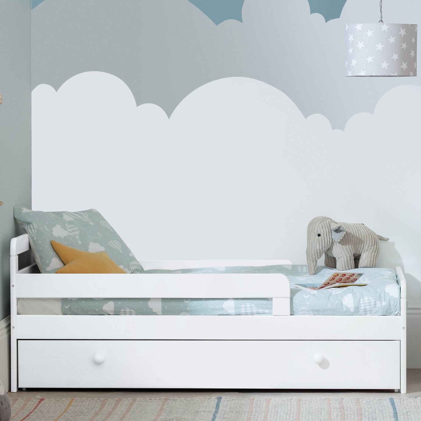 Habitat Ellis Toddler Bed, Drawer & Kids Mattress - White