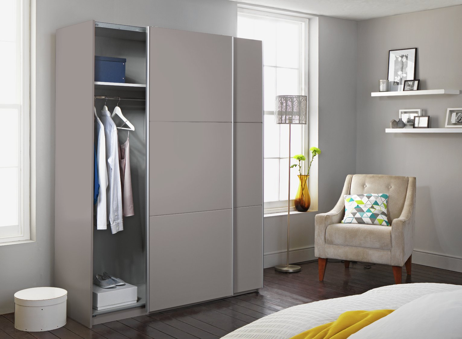Habitat Holsted 180cm Gloss Sliding Wardrobe