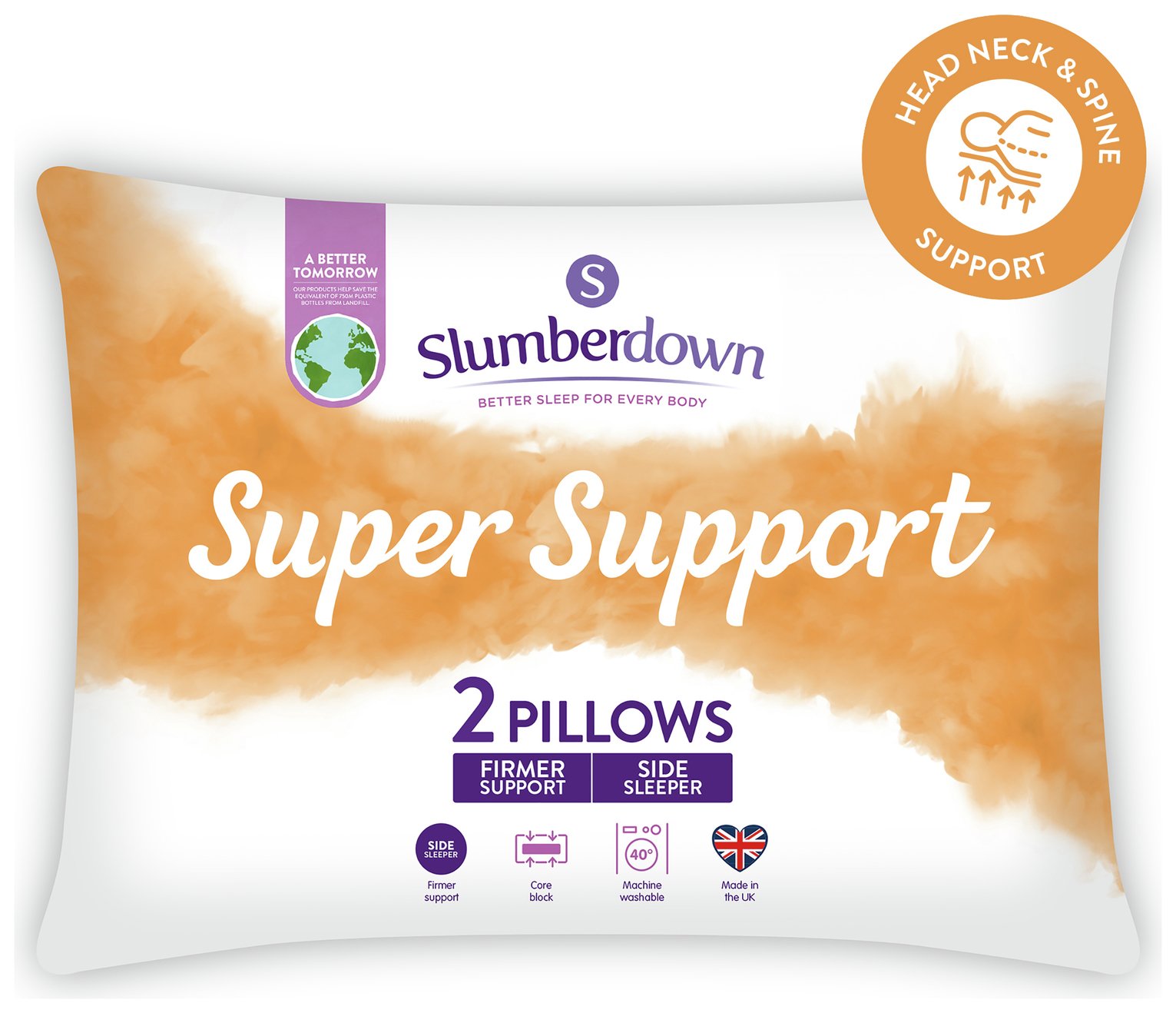 slumberdown side sleeper pillow