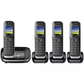 Panasonic KX-TGJ424 Cordless Phone with Answer Machine-Quad