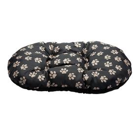 Paw Print Fleece Oval Cushion - Large