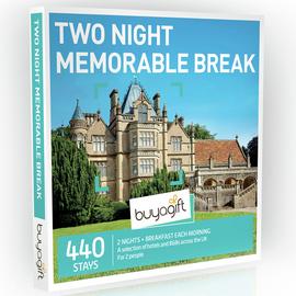 Buyagift Two Night Memorable Break For Two Gift Experience