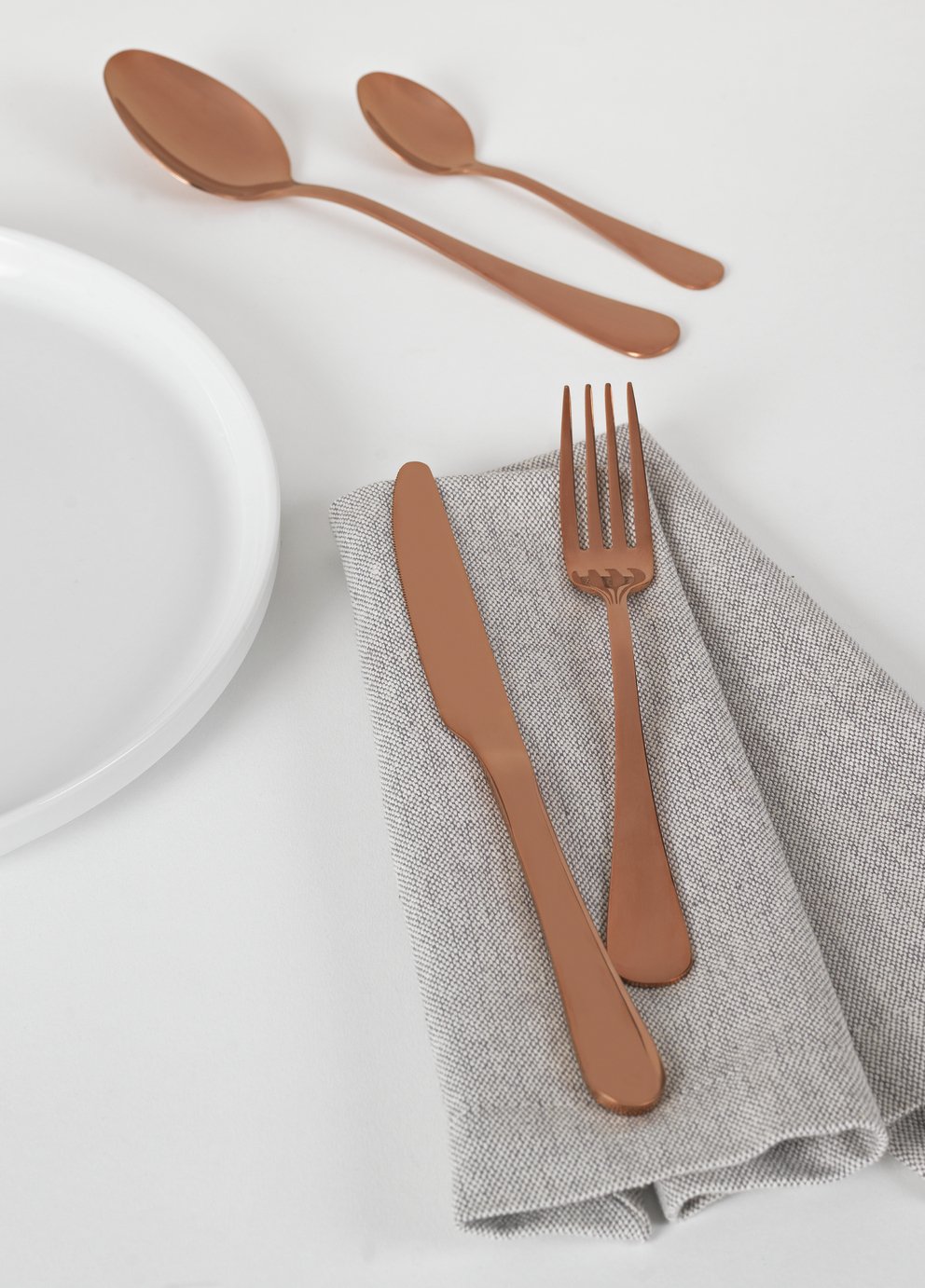 Argos Home 16 Piece Copper Cutlery Set