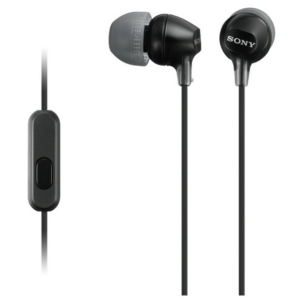 Buy Sony MDR EX15AP In Ear Wired Headphones Black Wired