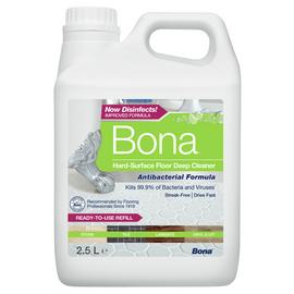 Bona 2.5L Antibacterial Hard Surface Floor Cleaner Solution