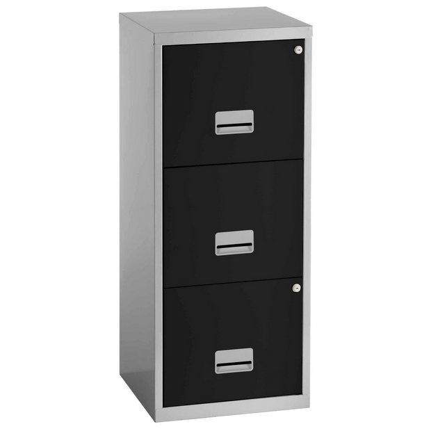 Black metal filing deals cabinet