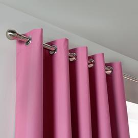 Argos Home Kids Blackout Eyelet Curtains - Pink - 168x137cm