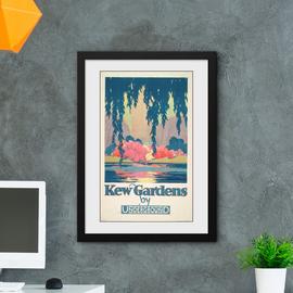 GB Eye Kew Gardens by Underground Framed Print - 50x70cm