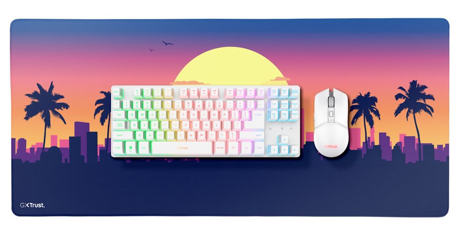 GXTrust Miami Wireless TKL Keyboard, Mouse & XXL Mousepad Gaming Bundle