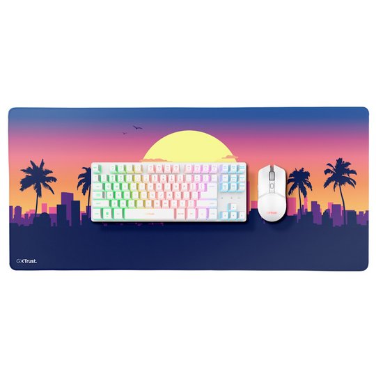 GXTrust Miami Wireless TKL Keyboard, Mouse & XXL Mousepad Gaming Bundle