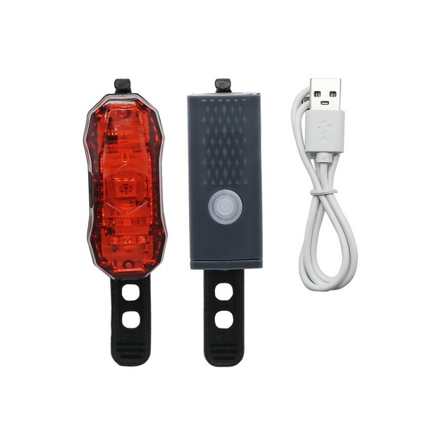 Buy Challenge USB Rechargeable Front and Rear Bike Light Set