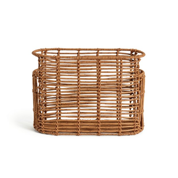Habitat Rattan Magazine Holder Natural Wishupon