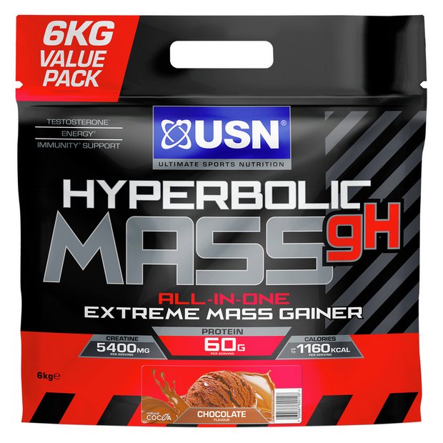 Buy Usn Hyperbolic Mass Chocolate 6kg Protein Powder And Protein Shakes Argos