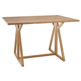 Habitat Heath Wood Veneer 4 Seater Folding Table - Oak