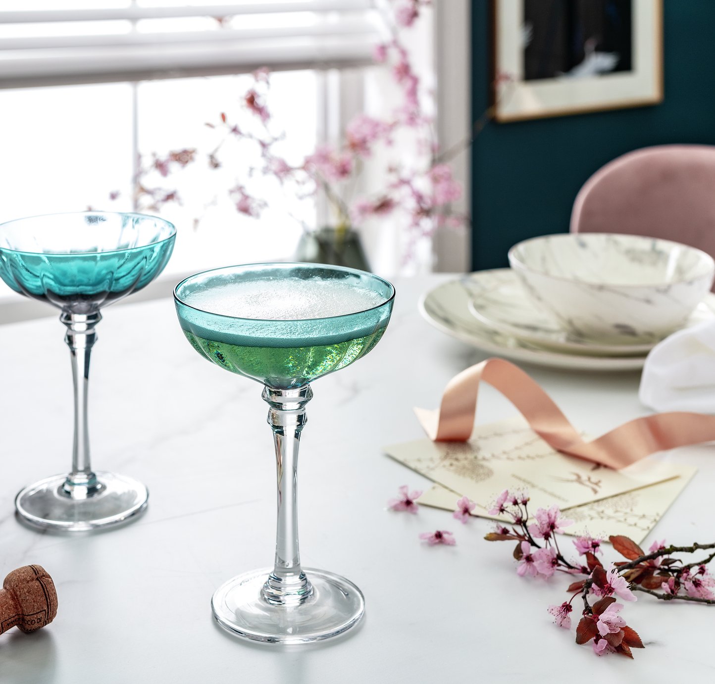 Habitat Japonica Set of 4 Champagne Coupe