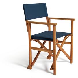 Habitat Folding Wooden Director Chair - Blue