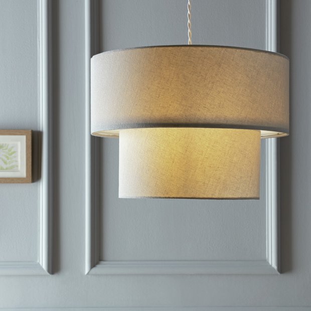 Argos grey outlet lampshade