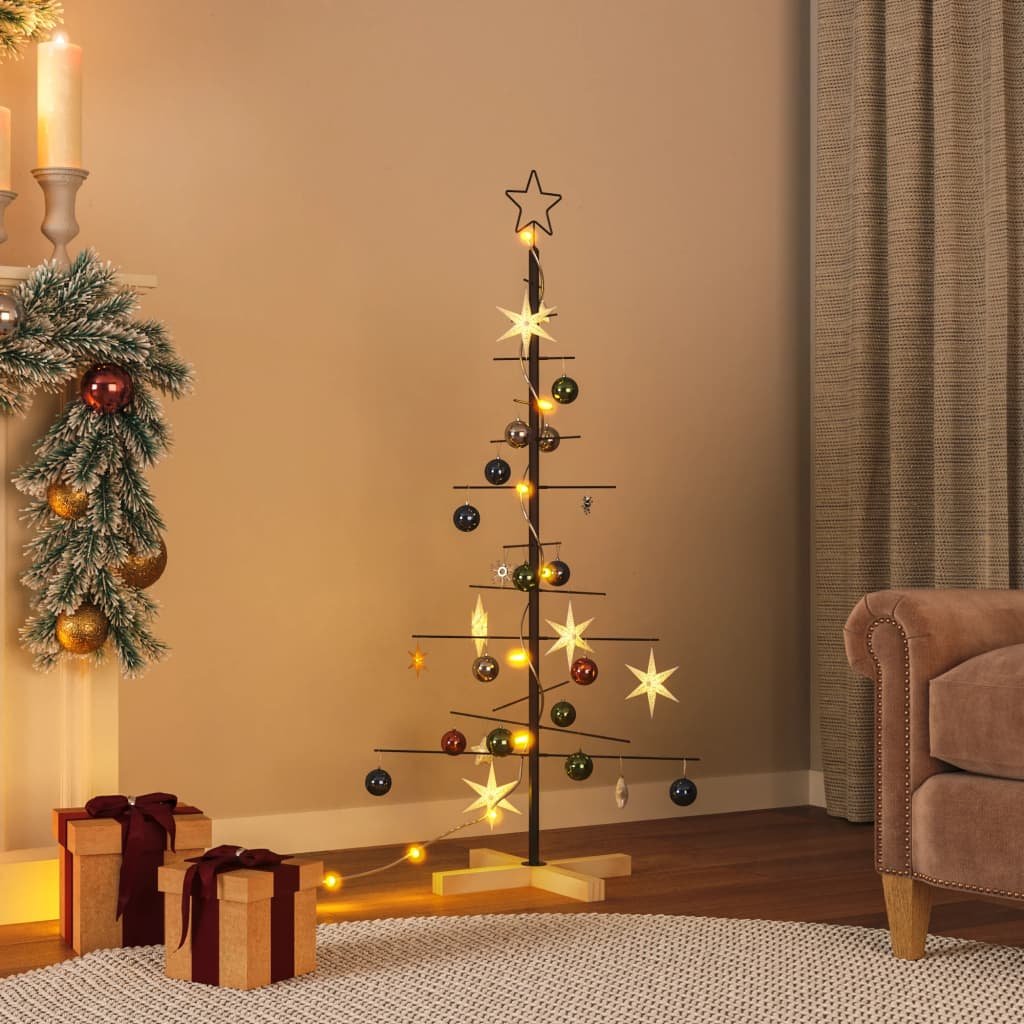 Walplus Artificial Christmas Tree - Black - 120 cm
