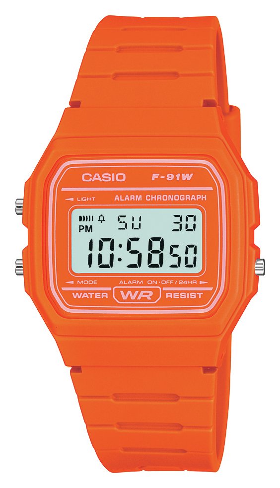 casio orange watch argos
