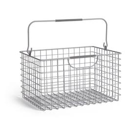 Habitat Large Wire Basket - Matt Grey
