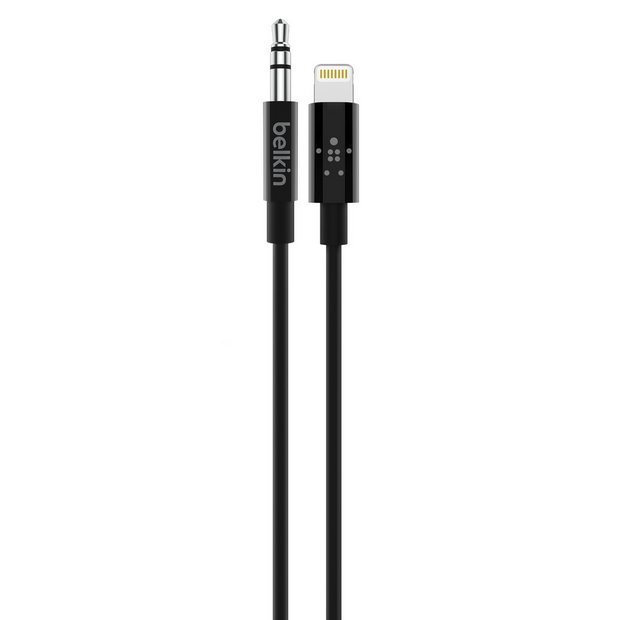 Belkin 3.5 mm Audio Cable With Lightning Connector Black