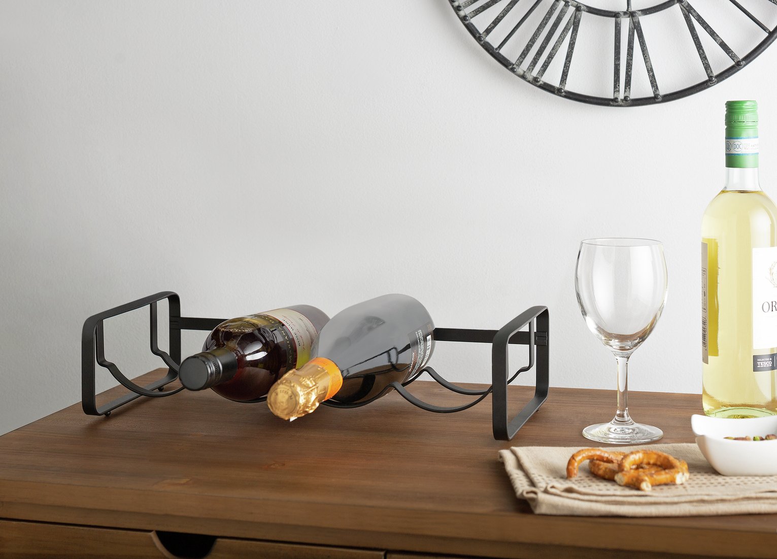 Argos Home Stacking Wine Rack - Black