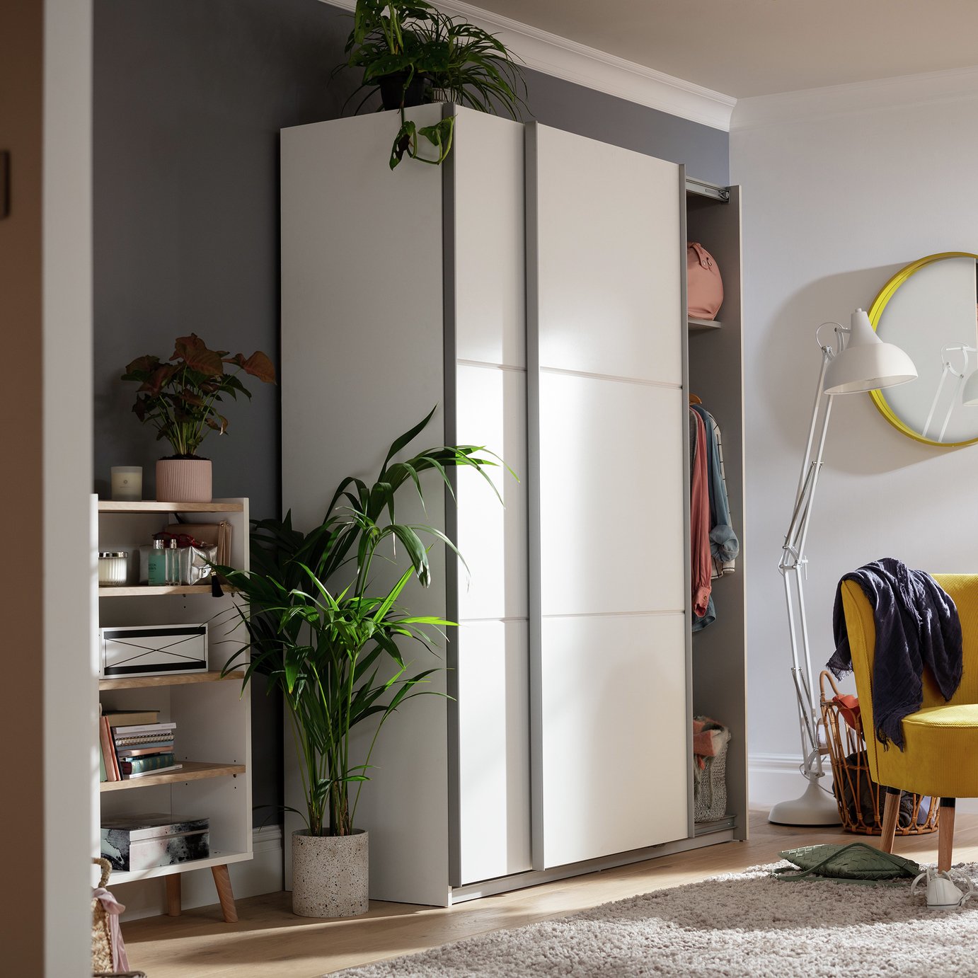 Habitat Holsted 150cm Sliding Wardrobe