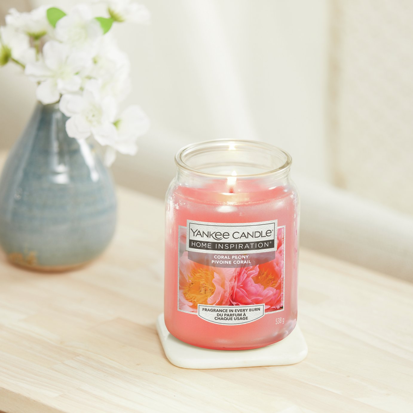 Yankee Candle Large Scented Candle - Coral Peony