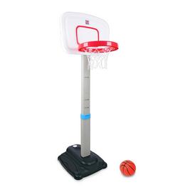 Yunnyp Basketball Stand Outdoor Indoor Sports Iron,Height Adjustable Basketball Stand System Hoop Backboard Net Kit for Children 