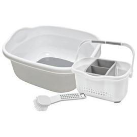 Addis Premium Kitchen Sink Set - White and Grey
