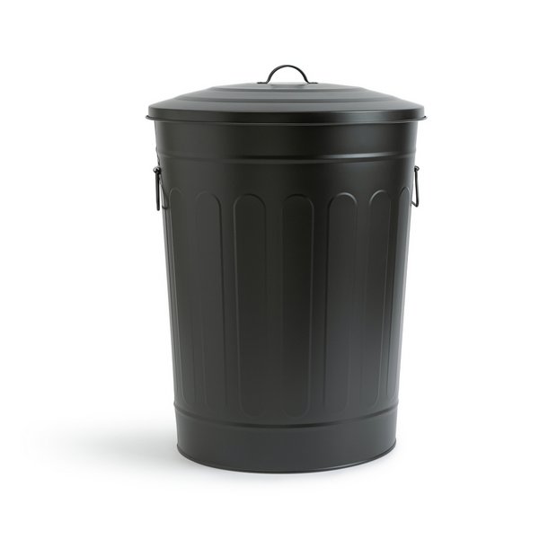 Black on sale metal dustbin