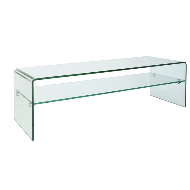 Glass deals tv table