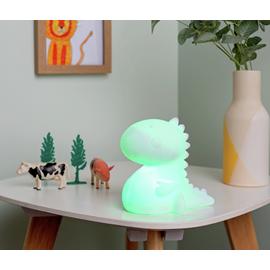 Fizz Creations Kids Dinosaur Colour Changing Lamp - White