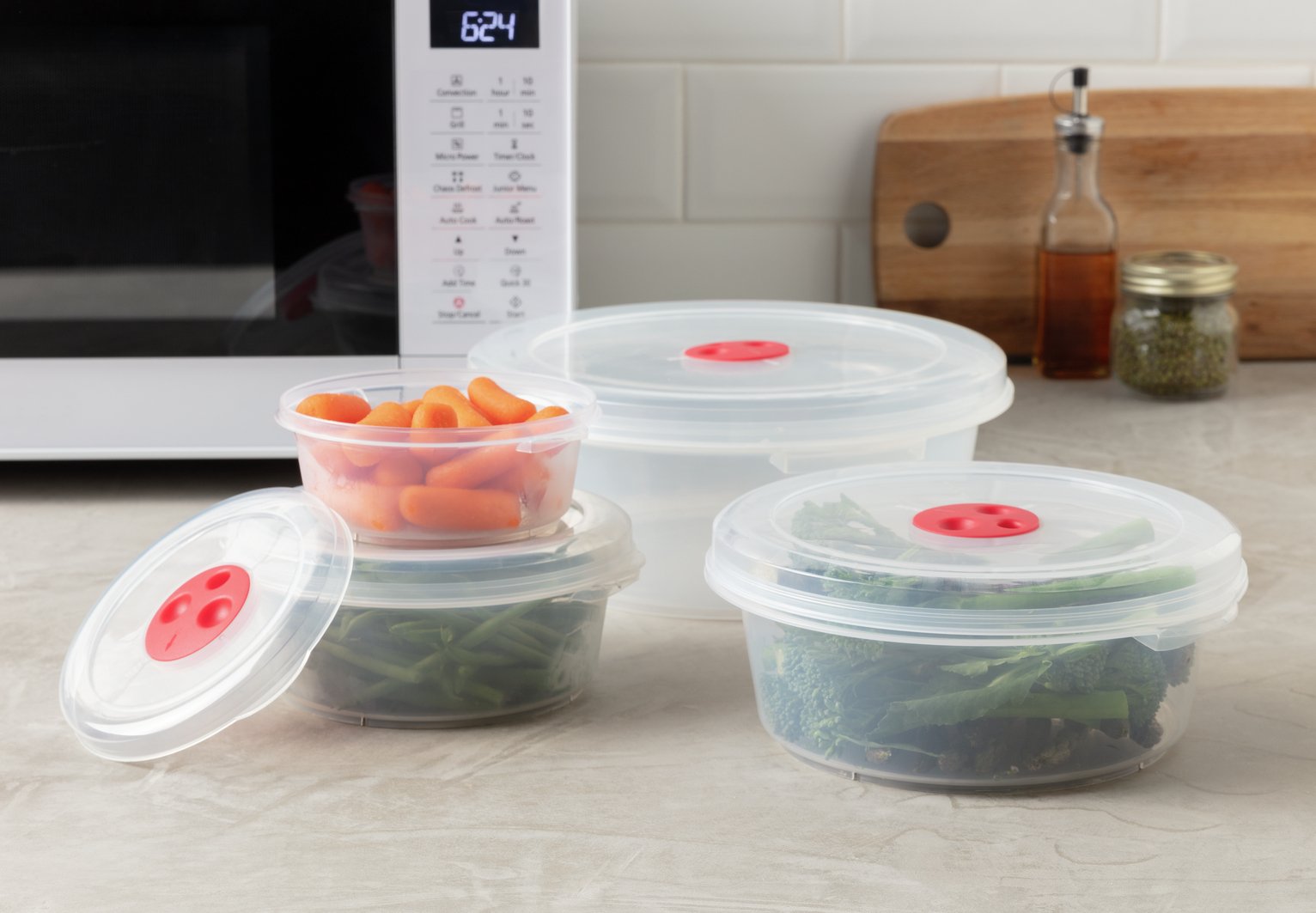 Argos Home Set of 4 Microwave Food Containers