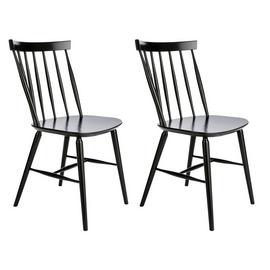 Habitat Talia Pair of Spindle Back Dining Chair - Black