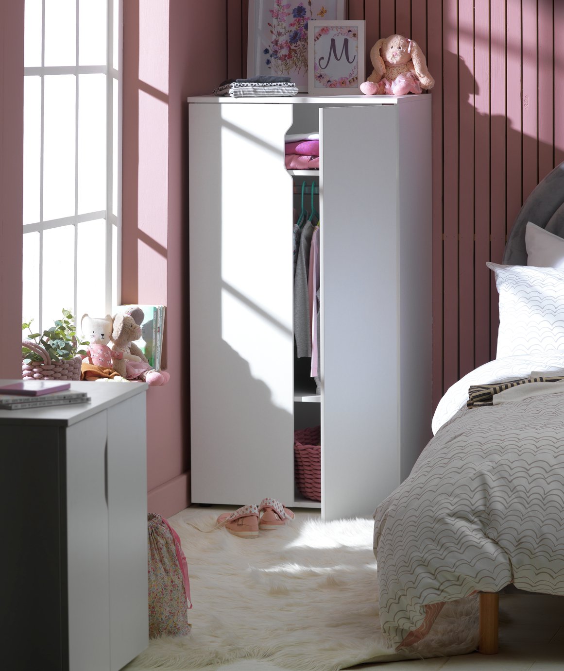 Habitat Kids Pod 2 Door Short Wardrobe