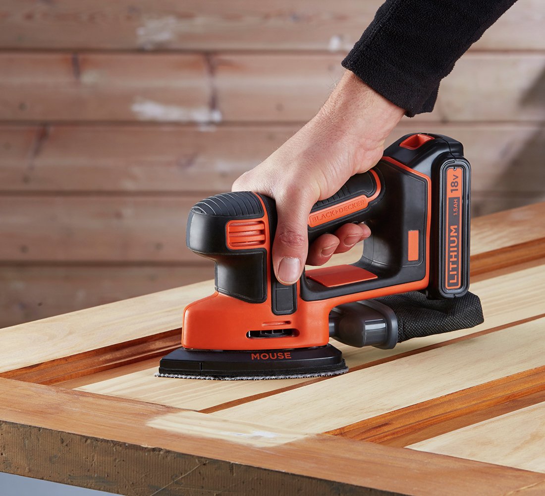 Black + Decker Cordless Mouse Detail Sander - 18V