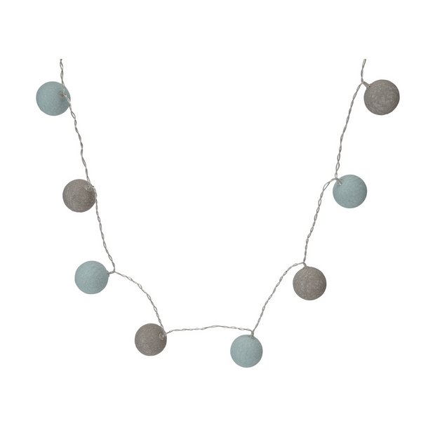 Buy Argos Home Ball String Lights Blue Grey Novelty Lights Argos